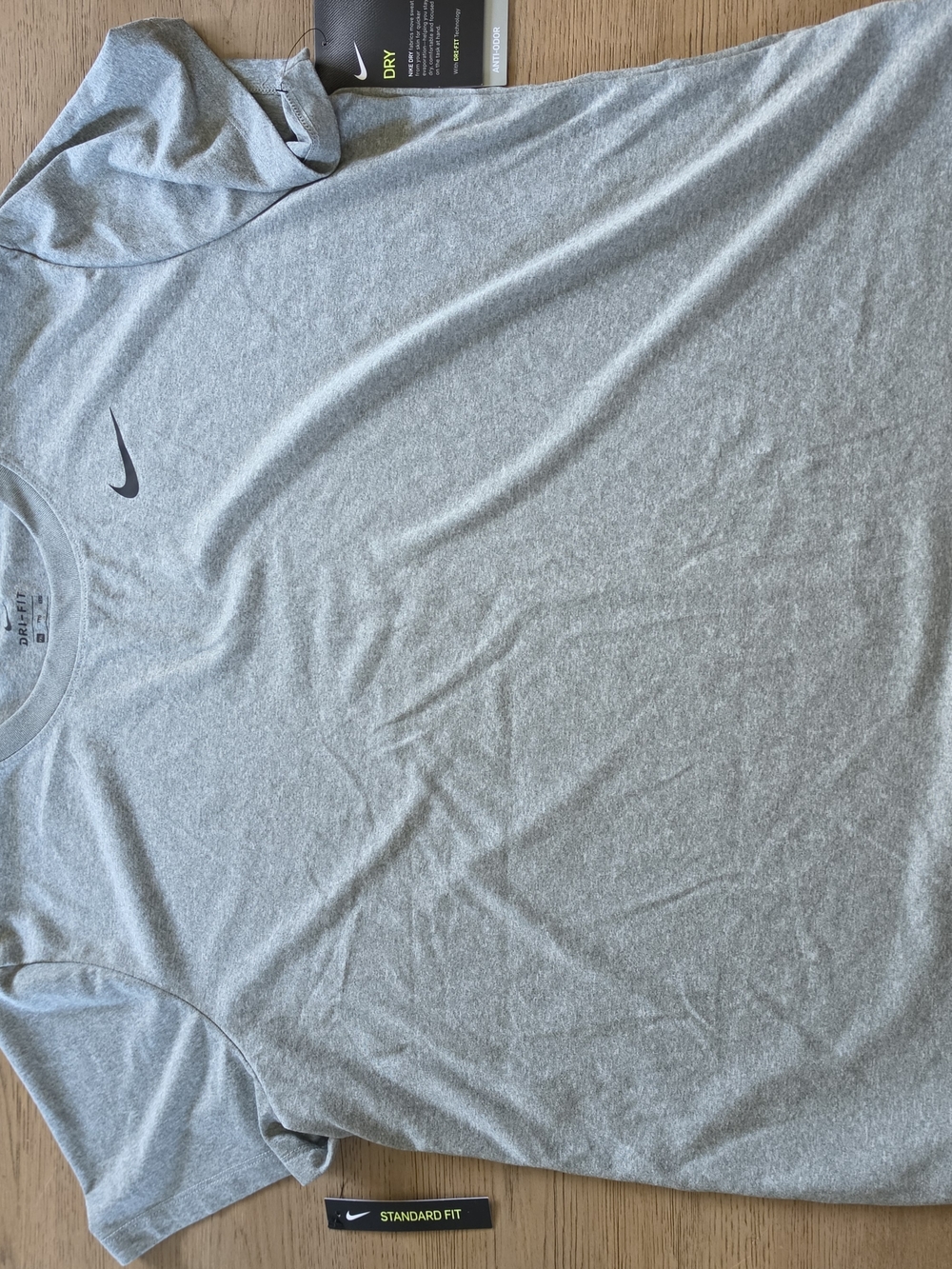 Nike Women's Short Sleeve Dri-FIT Tee — Heather Gray
